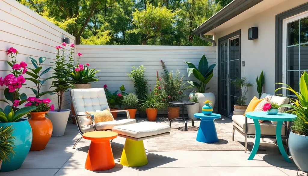 mid century outdoor furniture